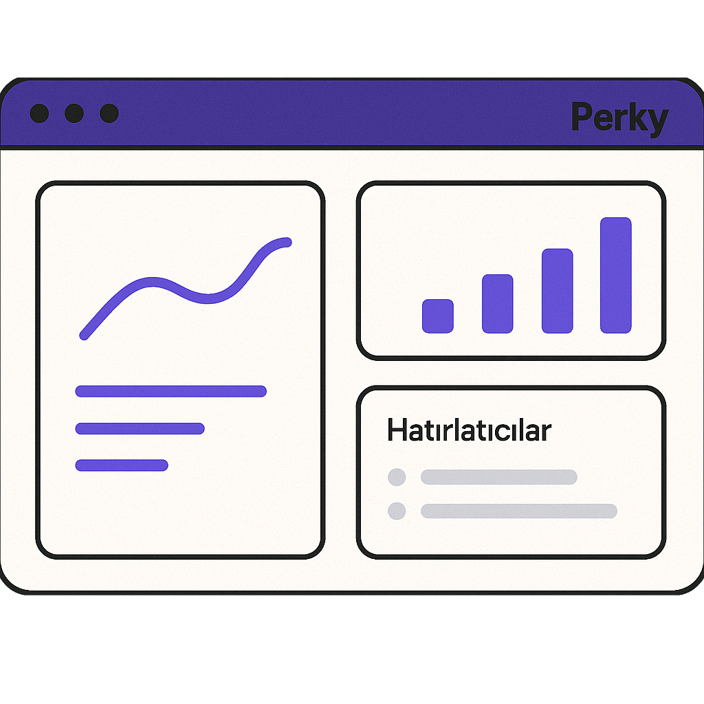 Perky hero illustration